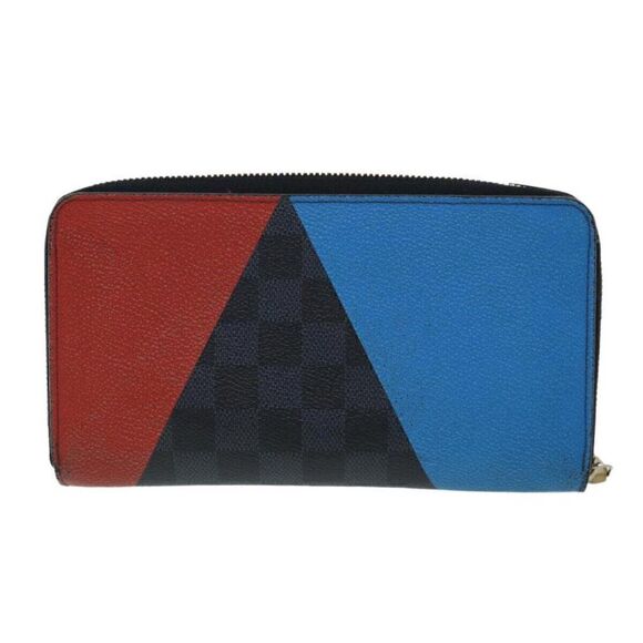LOUIS VUITTON Damier Cobalt AmericasCup Zippy Organizer Long Wallet - Picture 2 of 12